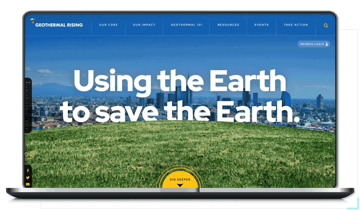 Geothermal Rising Homepage Scroll